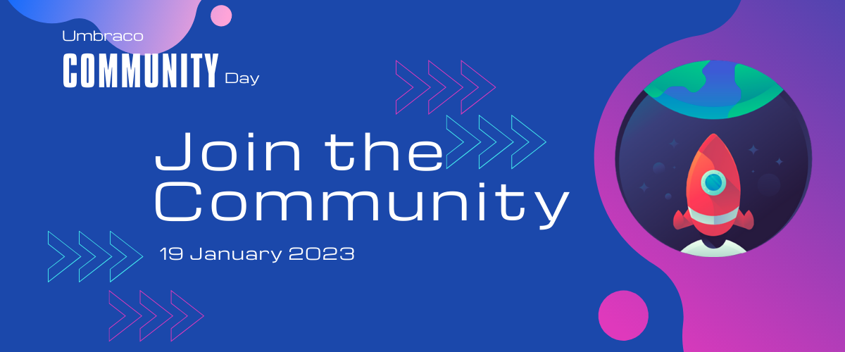 Banner image for Umbraco Community Day  19 January 2023